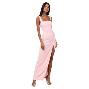 Lulu's Blush Pink Maxi Dress